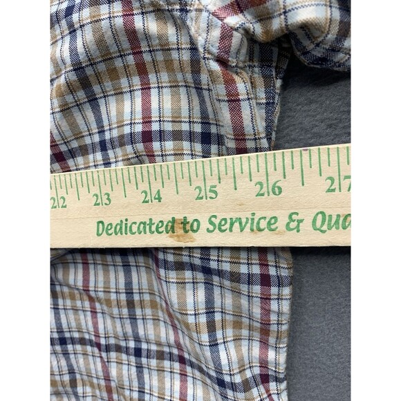 Nautica Button Down Shirt Men's Plaid 100% Cotton Long Sleeve Size XXL - Picture 5 of 15
